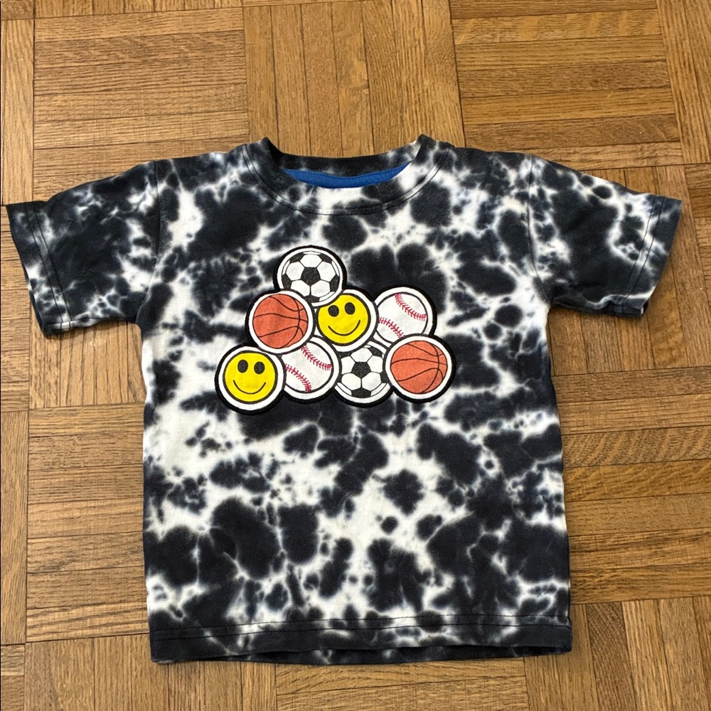 Mish Mish Kids Black Tie-Dye Sports Tee Size 18 Months